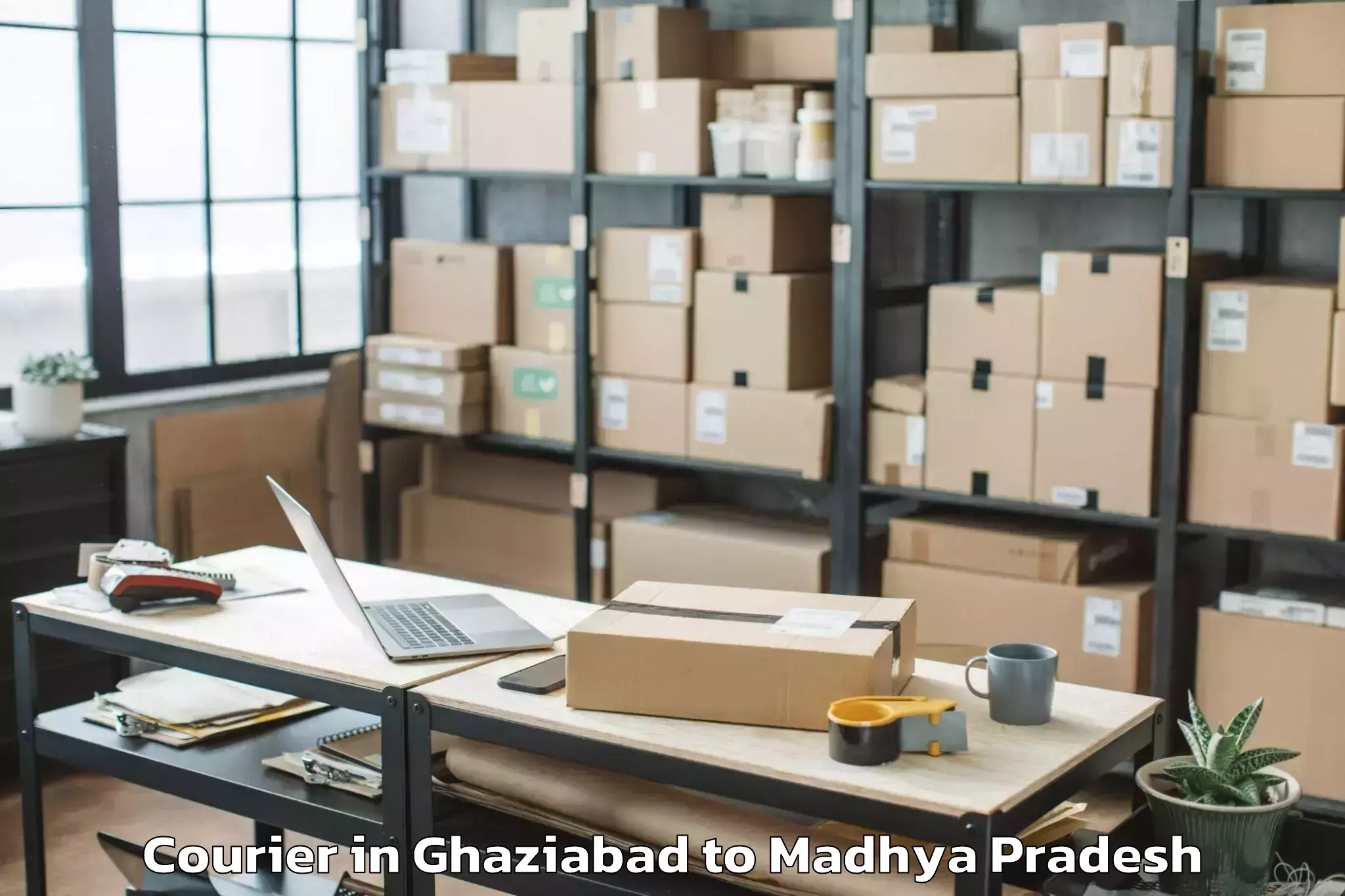 Trusted Ghaziabad to Guna Airport Gux Courier